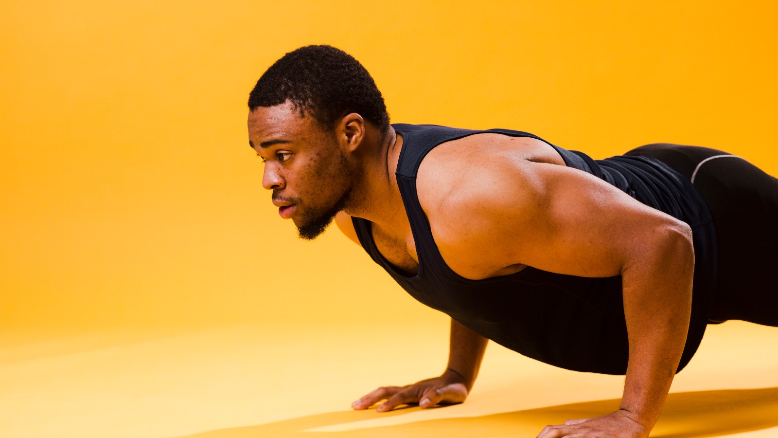 Man doing pushups