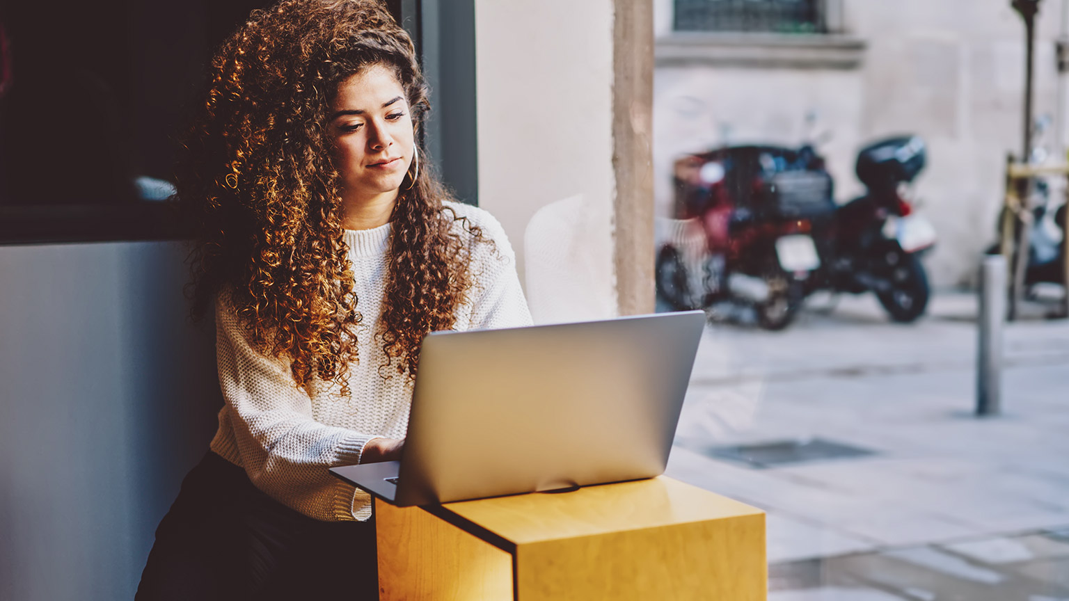 A young marketing professional working in a realxed environment 