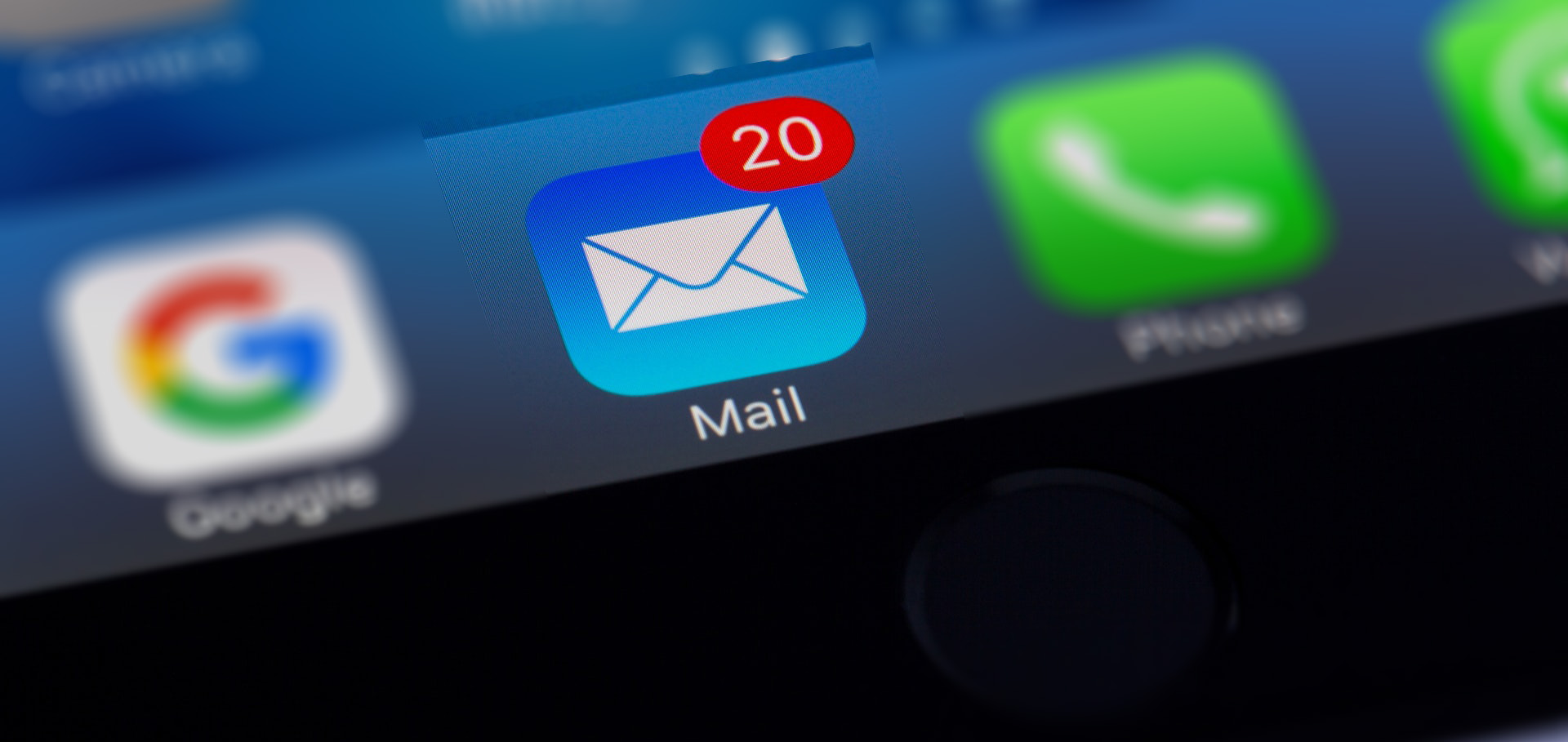 email app on iphone