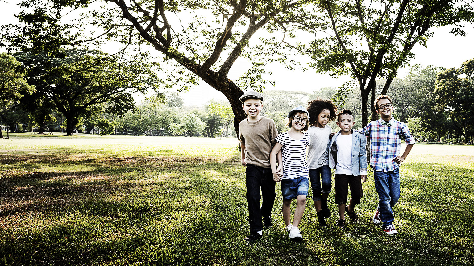 Children playing outside