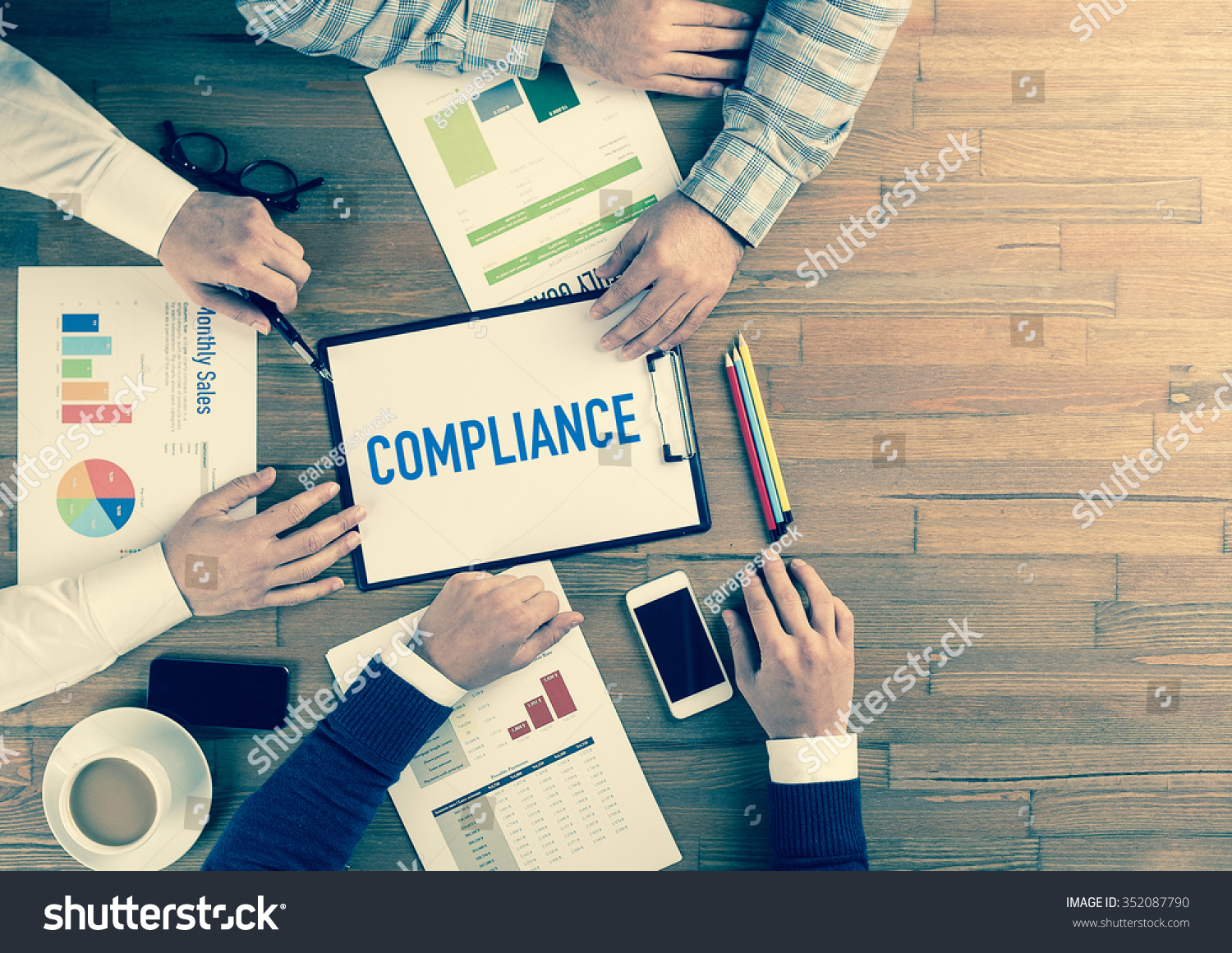 Business Team Concept: COMPLIANCE