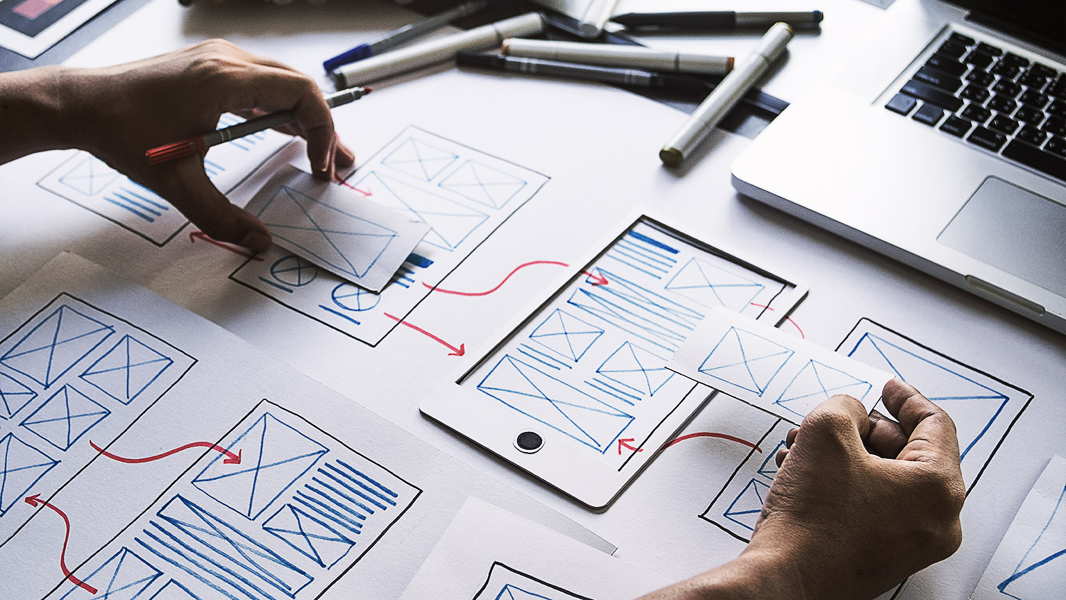 Looking at wireframe concepts