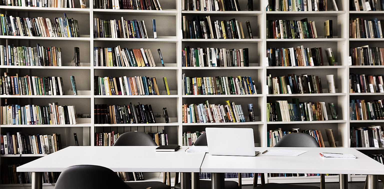 A library interior