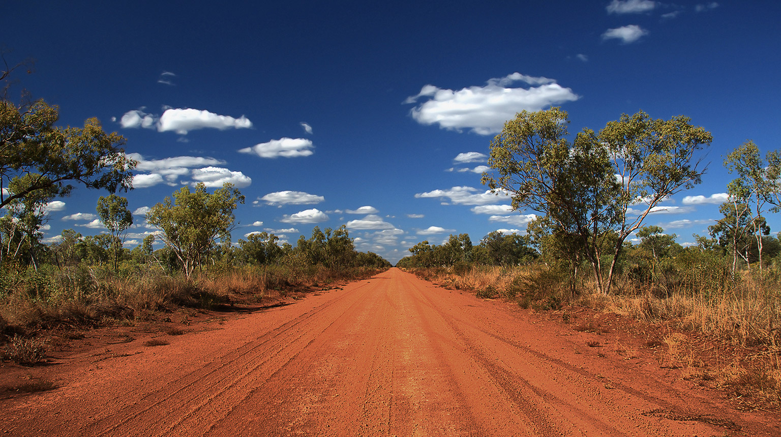 outback road in the Northern Territory of Australia