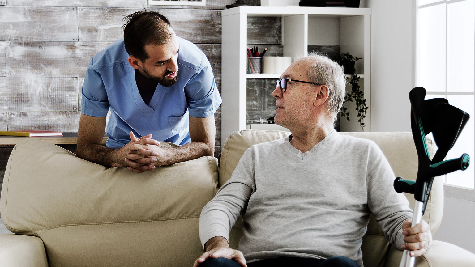 doctor talking to patient