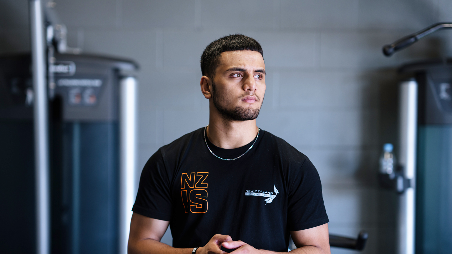 NZIS student standing in gym