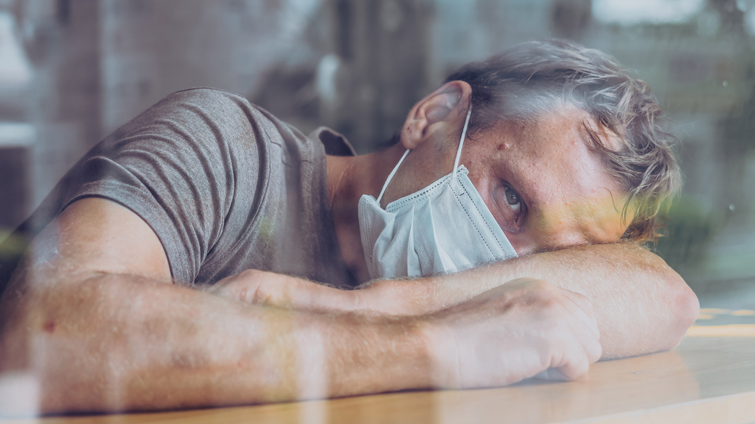 A person with a health condition waits for treatment