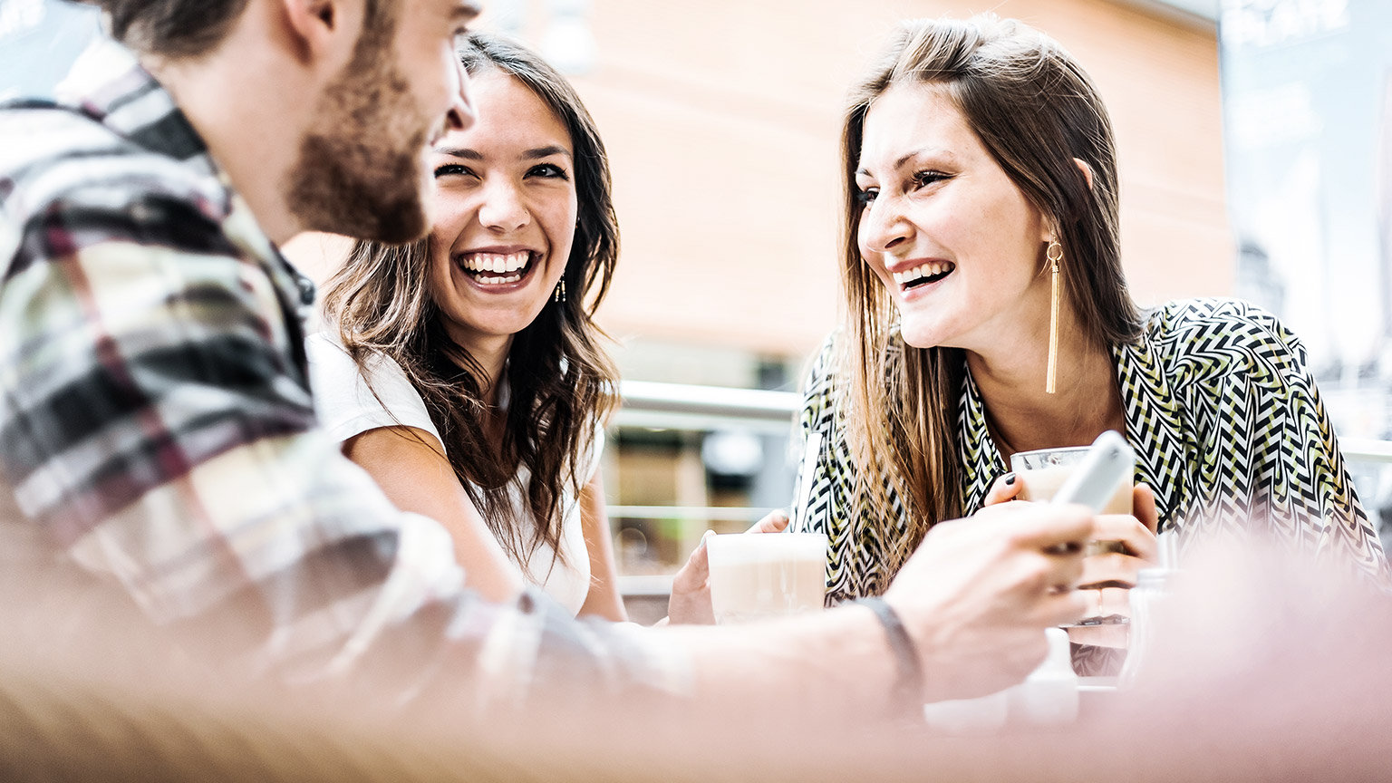 Friends drinking coffee