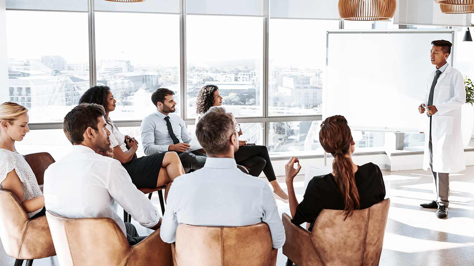 Group of business people on a meeting