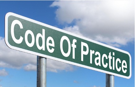 Code of Practice sign