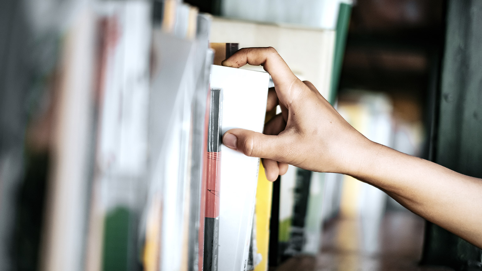 Hand selecting books