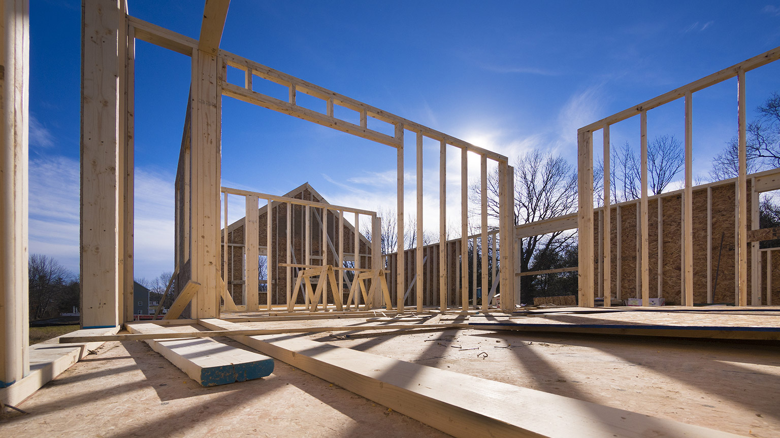 A house under construction