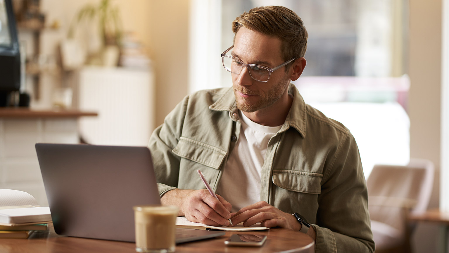 A person working on a laptop