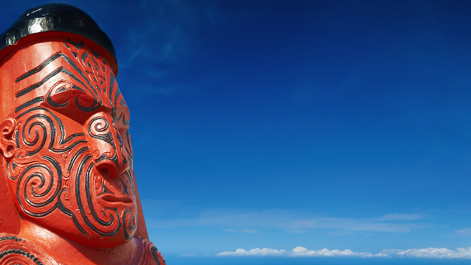 Traditional maori carving, Rotorua, New Zealand