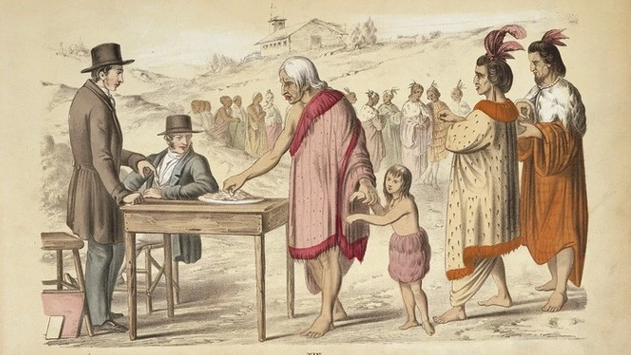 Painting of Treaty of Waitangi