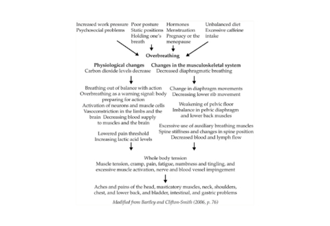 connections between muscle pain and breathing