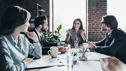 Group of professionals on a meeting