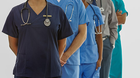 Doctors: Anonymous Medical Team wearing proper uniforms