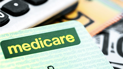 Australian Medicare with calculator and cash