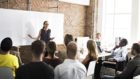 Business Team Training Listening Meeting Concept