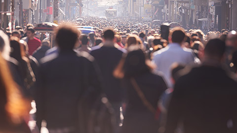 A large crowd