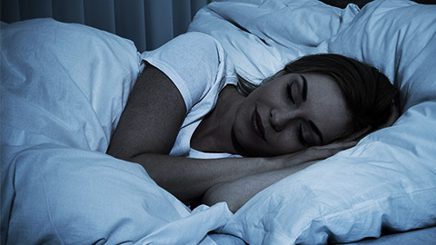 A person sleeping