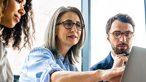 A Finance Team reviewing their organisation's balance sheet