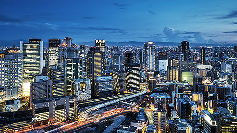 A city scape night shot