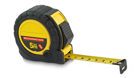 A tape measure