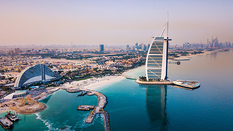 Overview of Burj Al-Arab hotel