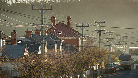 A residential street