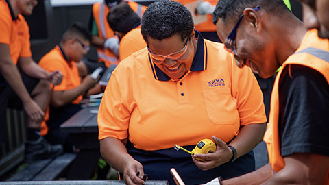 Apprentices working together