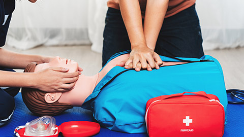 People doing CPR