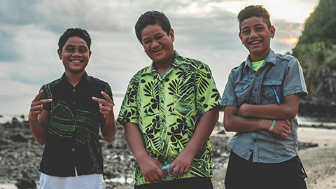 A group of Pasifika youth