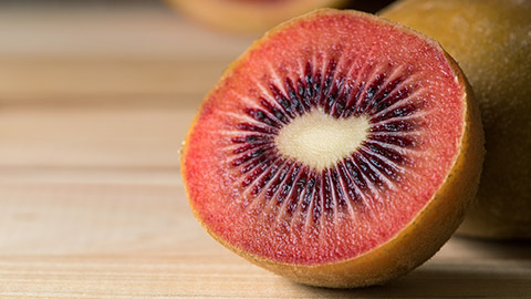 A red kiwi fruit