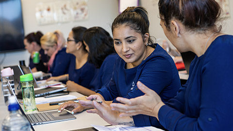 Students in a class