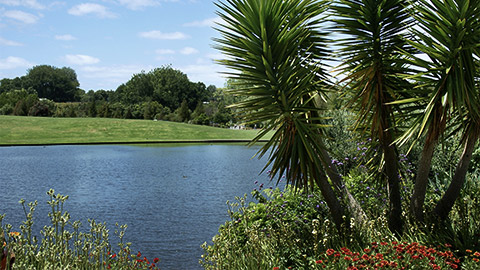 The Lake at Hamilton Gardens, New Zealand