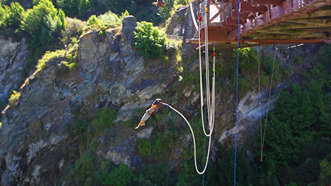 Bungy from the Kawarau Bridge, the home of Bungy Jumping