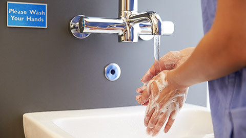 Staff Washing Hands