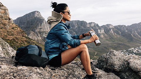 an outdoorsy young woman