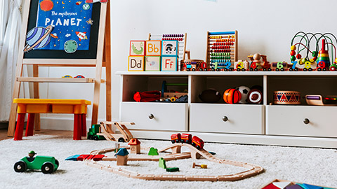 The interior of a modern childcare centre