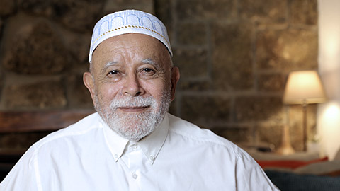 Portrait of a senior Arab