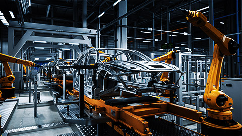 A car manufacturing line