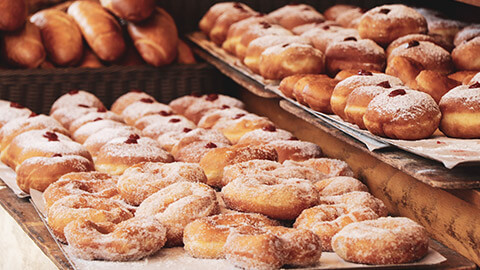 A selection of baked goods