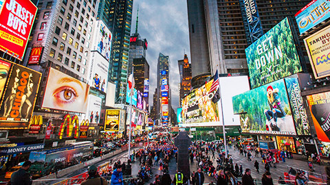 time square at night