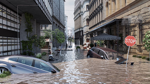 Europe floods: extreme rainfall caused rivers to burst their banks.