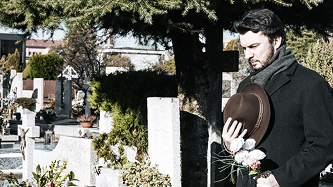 visiting cemetery