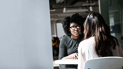 women talking