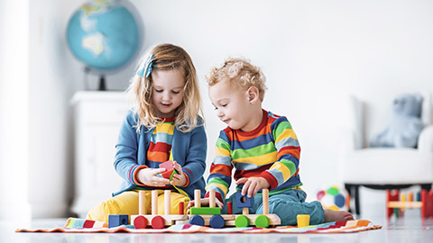 toddlers playing