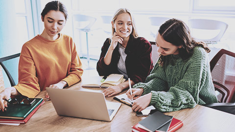 Woman on meeting for project schedule